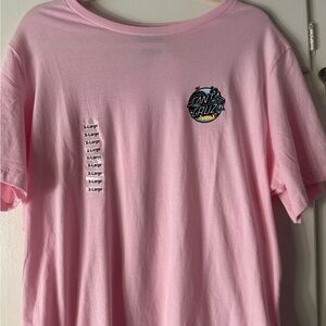 Santa Cruz Skateboards Youth Light Pink Tee